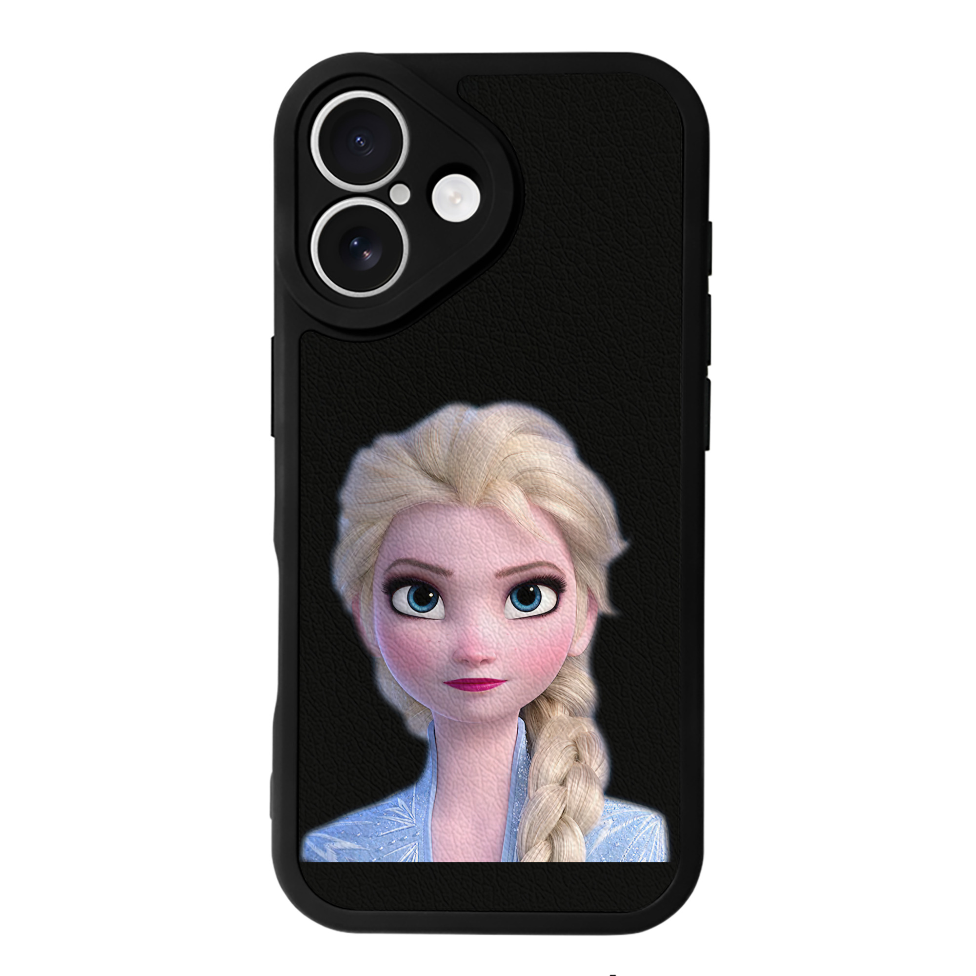 （画像用） アナと雪の女王 アンナ エルサ Frozen Anna Elsa 【iPhone 16シリーズ対応】シリコンスマホケース（レザー調） 材質：シリコン